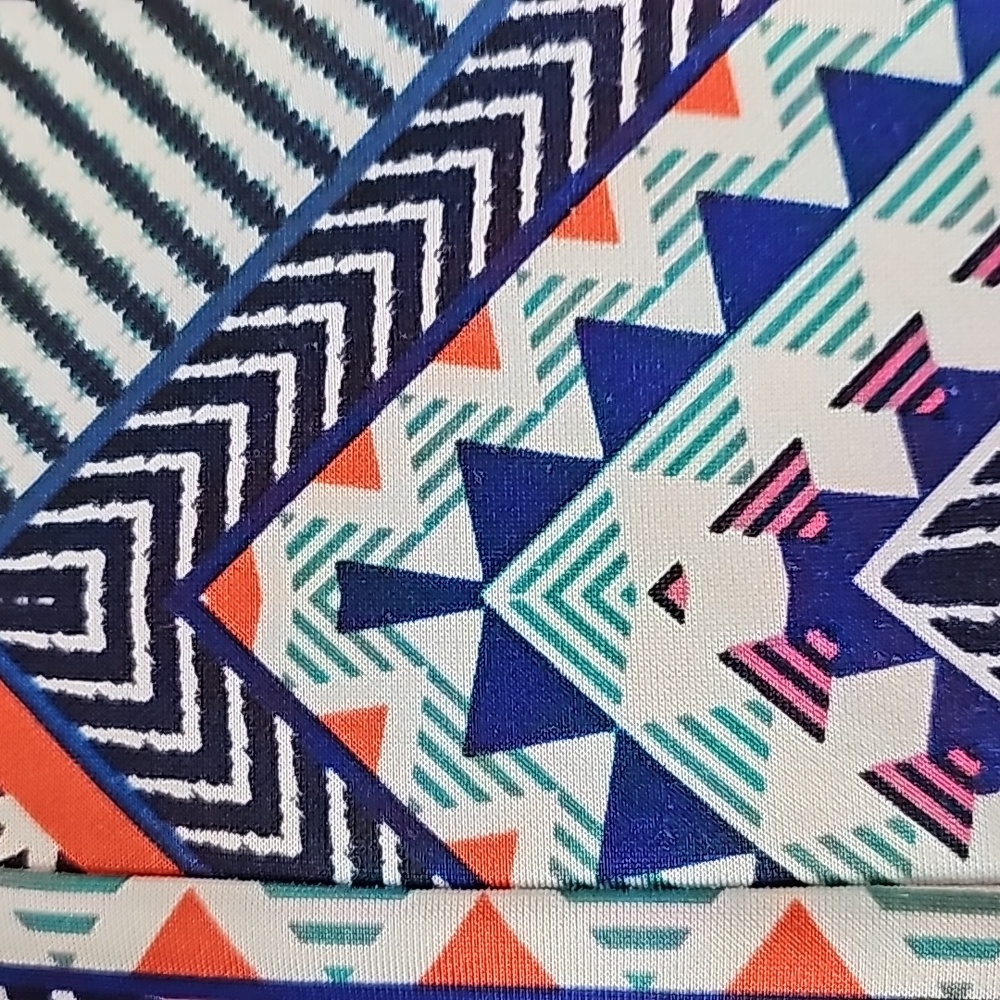 My Michelle sleeveless stretch pull over Aztec design A-line dress XL - Picture 8 of 11